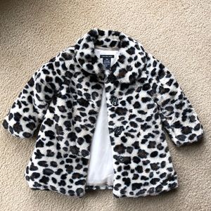 Baby Girl’s 18M Calvin Klein Leopard Faux Jacket